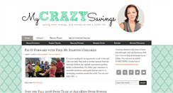 Desktop Screenshot of mycrazysavings.com