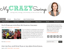 Tablet Screenshot of mycrazysavings.com